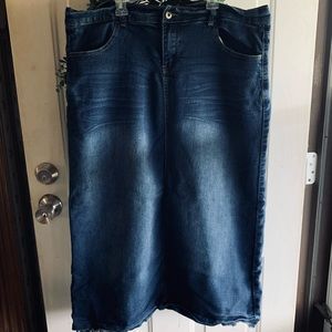 Be Girl Long Denim Skirt